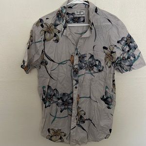 Mens button down floral shirt